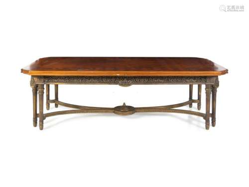 A Louis XVI Style Marquetry Dining Table