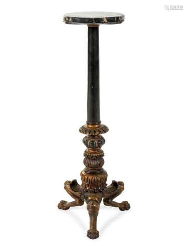A Neoclassical Style Iron Pedestal