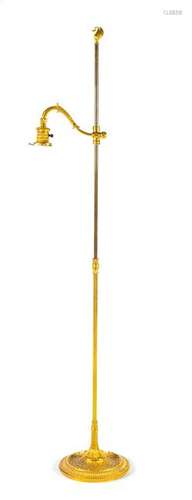 A Gilt Bronze Floor Lamp