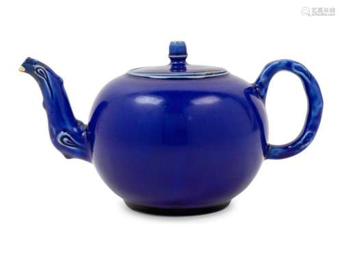 A William Littler Glazed Stoneware TeapotÂ