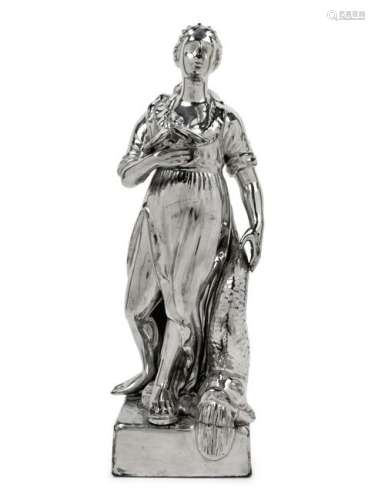 A Staffordshire Lustre-Glazed Figure