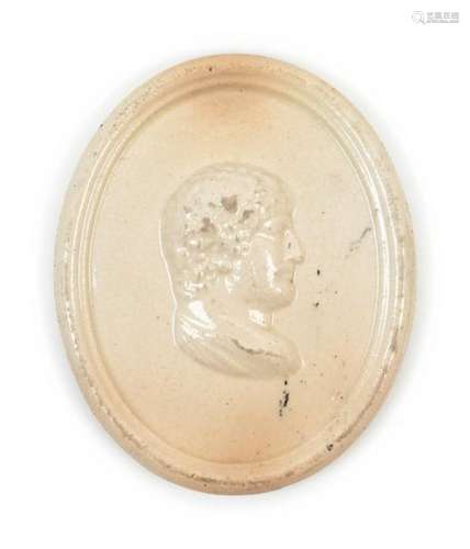 A Leeds Pottery Cameo Medallion