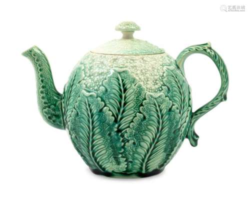 An English Creamware Teapot