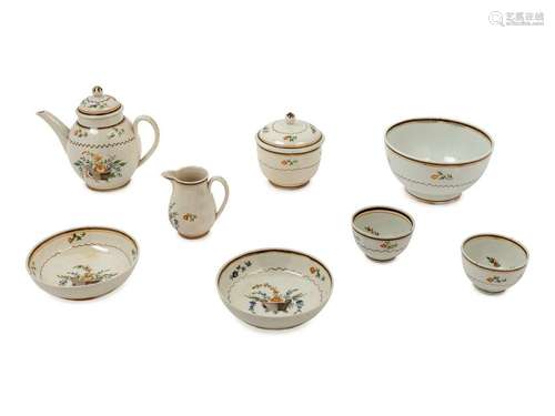 A Staffordshire Pearlware Miniature Tea Service