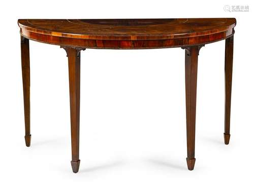 A George III Style Mahogany Console TableÂ