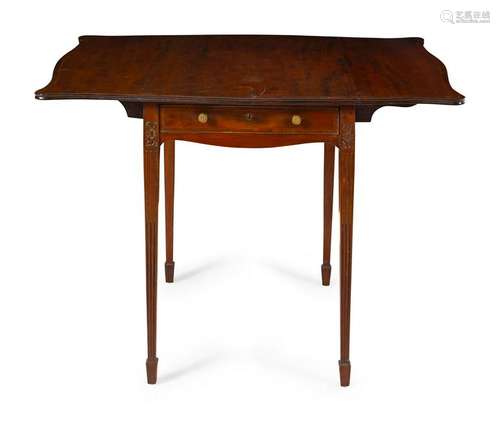 A George III Style Mahogany Pembroke Game Table