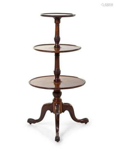 A George III Mahogany Dumbwaiter