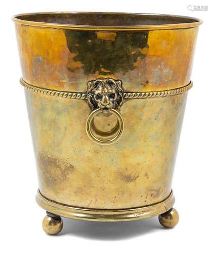 An English Brass Jardiniere