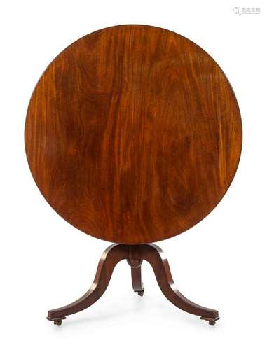 A Regency Mahogany Breakfast Table Diameter of top 40