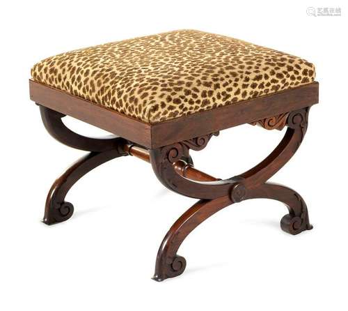 A Regency Rosewood Stool