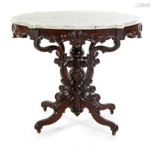 A Victorian Rosewood Center Table