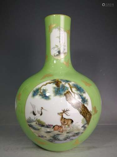 Qing Porcelain Famille Rose Vase