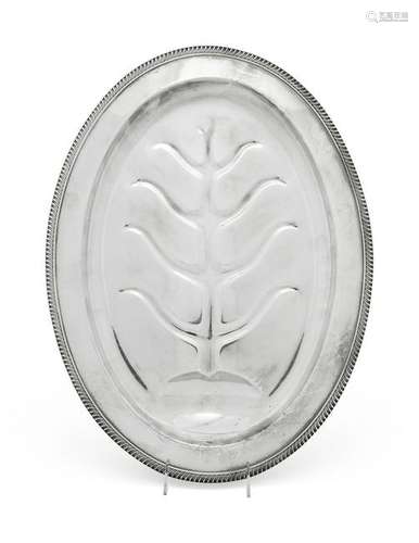 An American Silver Well-and-Tree Platter