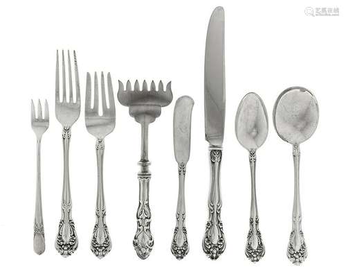 An American Silver Flatware Service