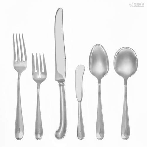 An American Silver Flatware Service