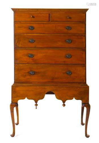 A Queen Anne Maple Highboy