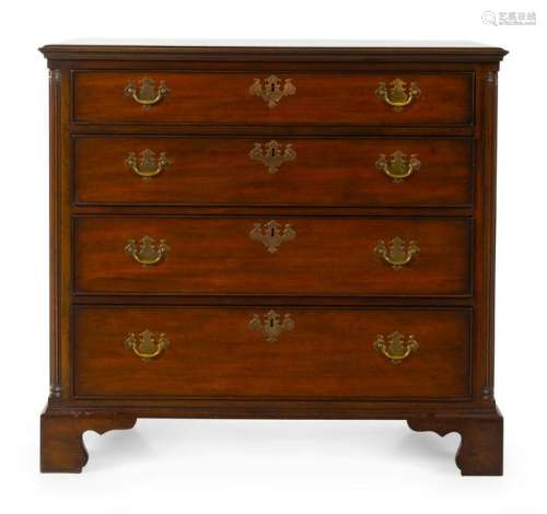 A Chippendale Style Mahogany Chest of DrawersÂ