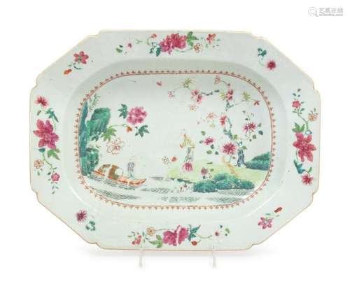 A Chinese Export Famille Rose Platter