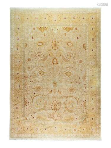 An Oushak Wool Rug 15 feet 2 inches x 12 feet 1/2