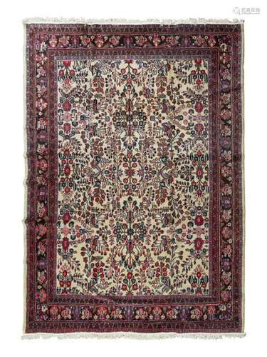 A Lilihan Wool Rug 11 feet 7 1/2 inches x 8 feet 11