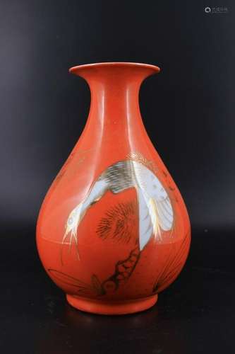 Qing Porcelain Famille Rose Vase