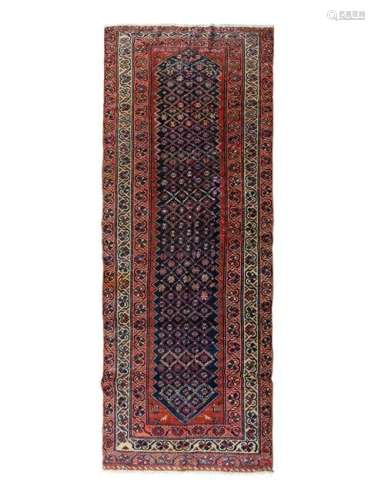 A Malayer Wool Rug 9 feet 9 inches x 4 feet 6 inches.