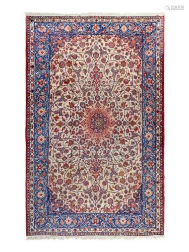 An Isfahan Wool Rug 14 feet 6 1/2 inches x 9 feet 8