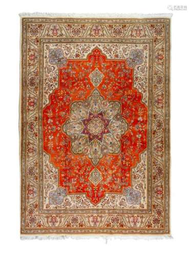 A Tabriz Wool Rug