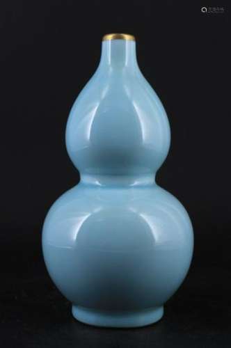 Chinese Song Porcelain Ruyao Gourd Vase