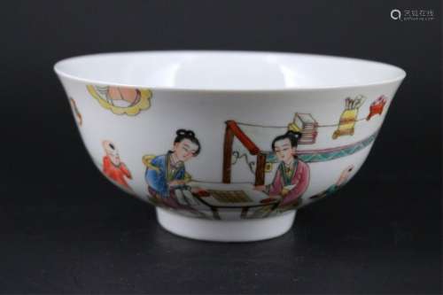 Chinese Qing Porcelain Famille Rose Bowl