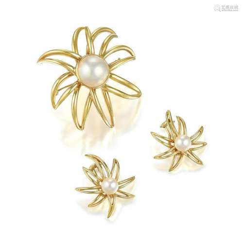 Tiffany & Co. Fireworks Fine Cultured Pearl Pin and