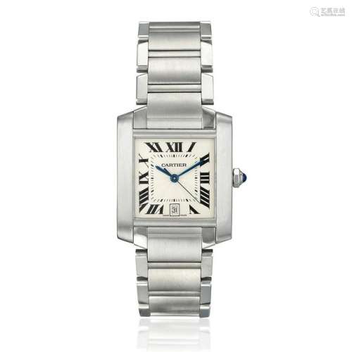 Cartier Tank Francaise Mid-Size with Date in Steel