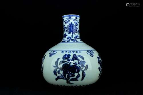 Chinese Ming Porcelain Blue&White Vase