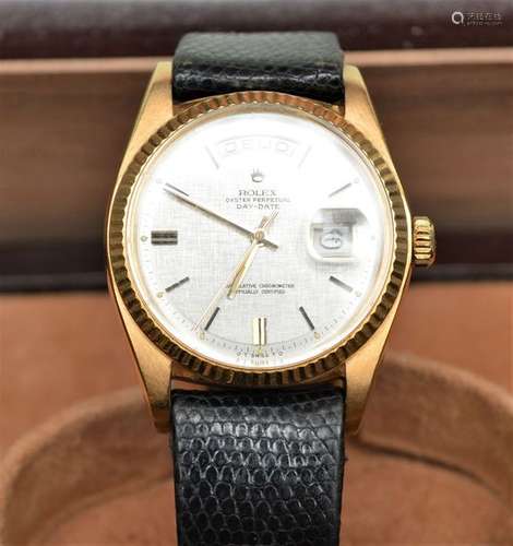 Rolex oyster perpetual en or 18k poincon 750. Four…