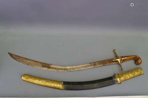 Sabre turc shamshir 1800 Ottoman l:85