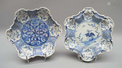 Egouttoir et son plateau en faience de Delft. Circ…