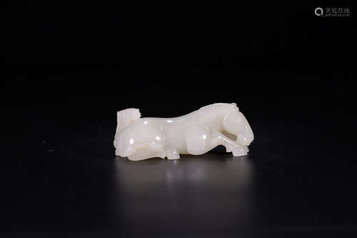 HETIAN JADE DOUBLE-HORSE ORNAMENT