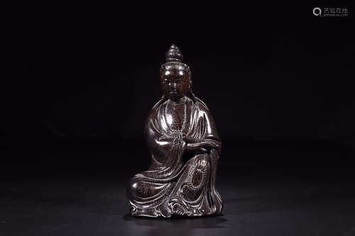 ZITAN WOOD GUANYIN ORNAMENT