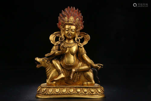 GILT BRONZE BUDDHA ORNAMENT