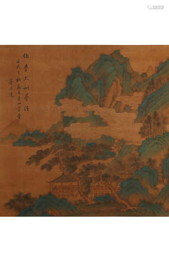 SHANSHUI SILK SCROLL BY DONG'BANGDA