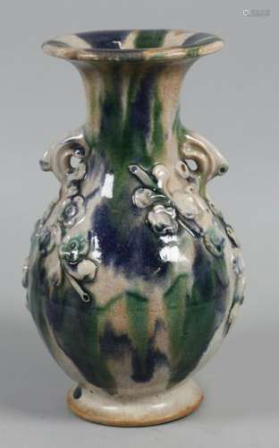 Chinese sancai ceramic vase, possibly 19th c.