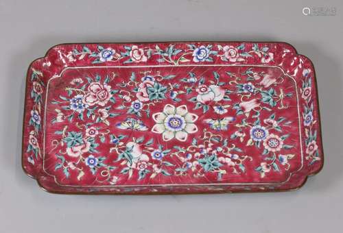 Chinese enamel tray