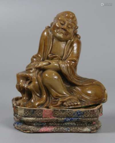 Chinese soapstone Luohan, possibly 19th c.