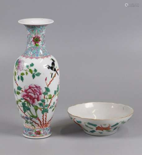 2 Chinese porcelain wares, possibly 19th c.