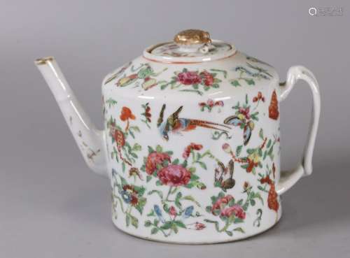 Chinese export porcelain teapot, possibly 19th c.