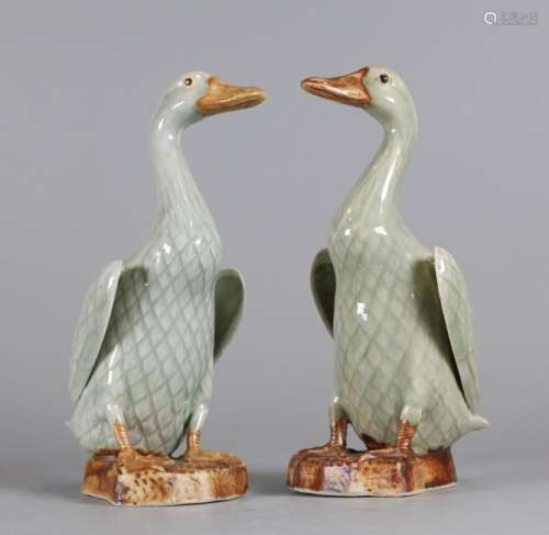 pair of Chinese ducks, possibly Republican period