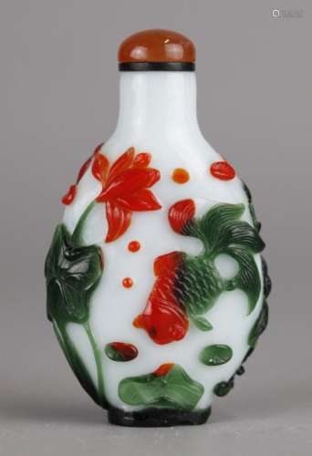 Chinese glass snuff bottle, possibly 19th c.