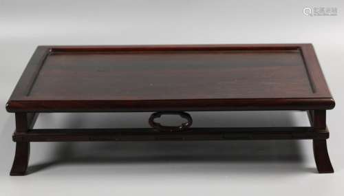 Chinese hardwood stand, possibly 19th c.