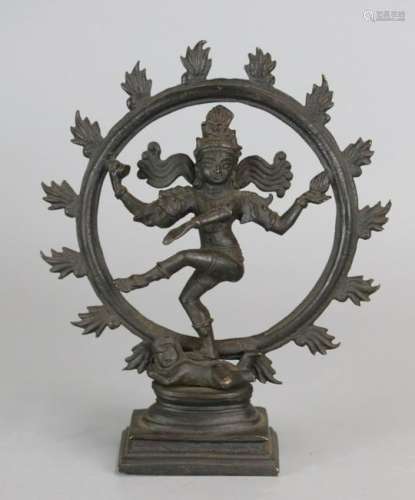 bronze deity, India, possibly 19th c.