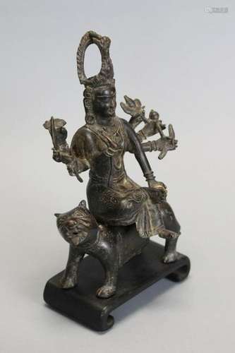 Chinese bronze Buddha, possibly Qing dynasty